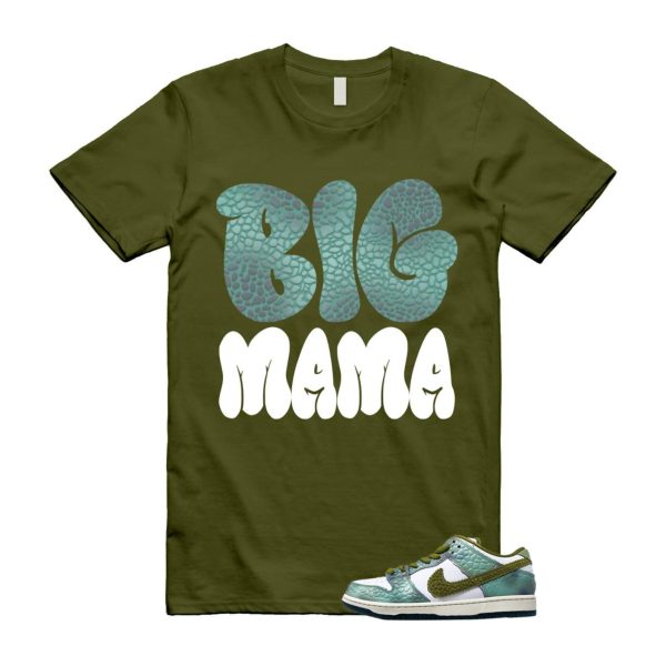 Dunk Chameleon Oil Green Desert Moss White Low SB T Shirt Match MAMA ,HJ3386-300 Jezsport.com