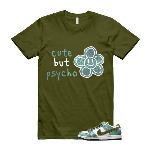 Dunk Chameleon Oil Green Desert Moss White Low SB T Shirt Match PSYCHO ,HJ3386-300 Jezsport.com