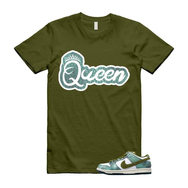 Dunk Chameleon Oil Green Desert Moss White Low SB T Shirt Match Q2 ,HJ3386-300 Jezsport.com