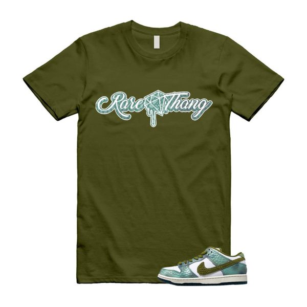 Dunk Chameleon Oil Green Desert Moss White Low SB T Shirt Match RARE ,HJ3386-300 Jezsport.com