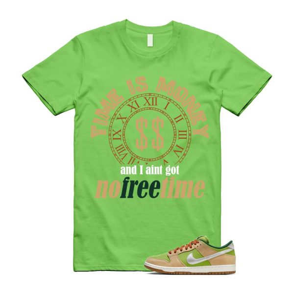 Dunk Escargot SB Low Sesame Pear Fir Sail Light British Tan T Shirt Match FREE TIME ,FQ7585-200 Jezsport.com