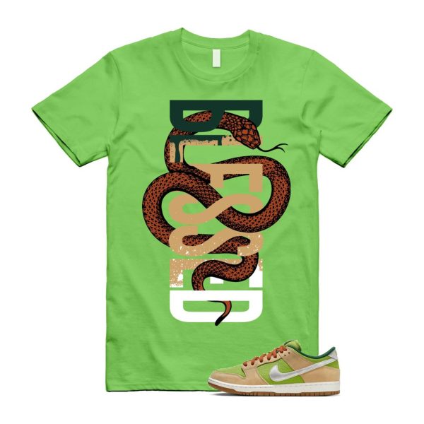 Dunk Escargot SB Low Sesame Pear Fir Sail Light British Tan T Shirt Match SNAKEBLS ,FQ7585-200 Jezsport.com