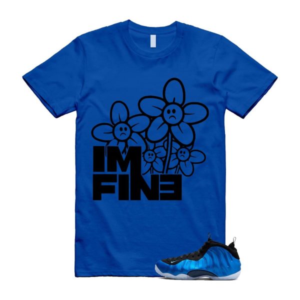 Foamposite Royal International Blue One Air White Black Clear T Shirt Match FINE ,FQ8181-511 Jezsport.com