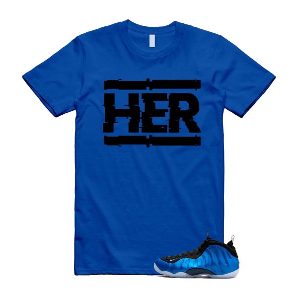 Foamposite Royal International Blue One Air White Black Clear T Shirt Match HER ,FQ8181-511 Jezsport.com