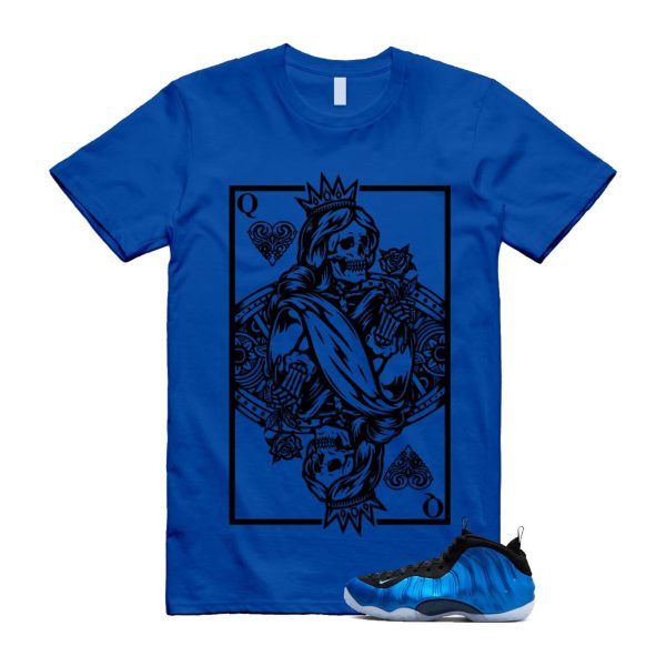 Foamposite Royal International Blue One Air White Black Clear T Shirt Match QC ,FQ8181-511 Jezsport.com