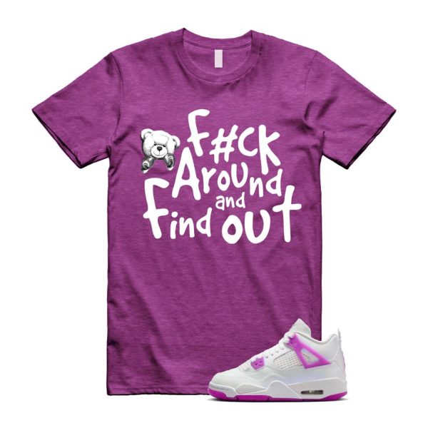 4 Hyper Violet White T Shirt Match FCK ,FQ1314-151 Jezsport.com