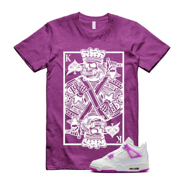 4 Hyper Violet White T Shirt Match KC ,FQ1314-151 Jezsport.com