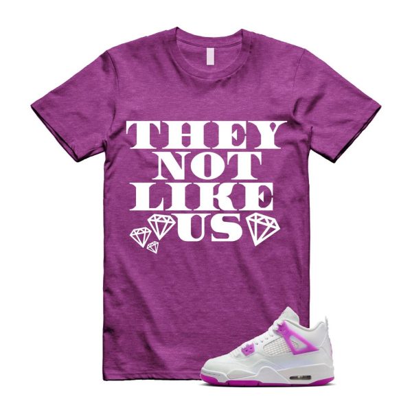 4 Hyper Violet White T Shirt Match US2 ,FQ1314-151 Jezsport.com