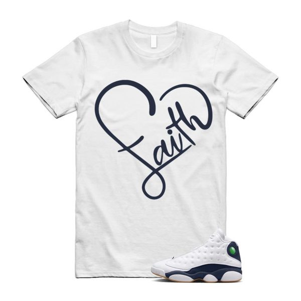 13 Midnight Navy White T Shirt Match FAITH ,414571-140 Jezsport.com