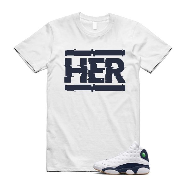 13 Midnight Navy White T Shirt Match HER ,414571-140 Jezsport.com