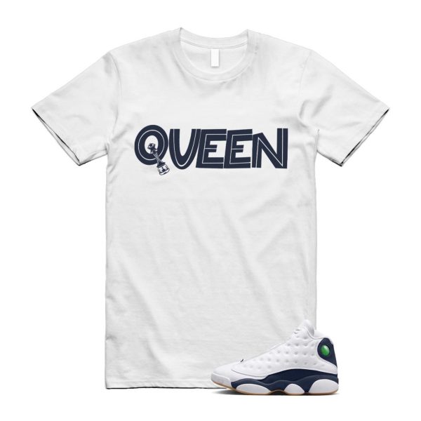 13 Midnight Navy White T Shirt Match QUEEN ,414571-140 Jezsport.com