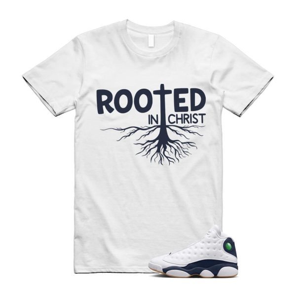 13 Midnight Navy White T Shirt Match ROOTED ,414571-140 Jezsport.com