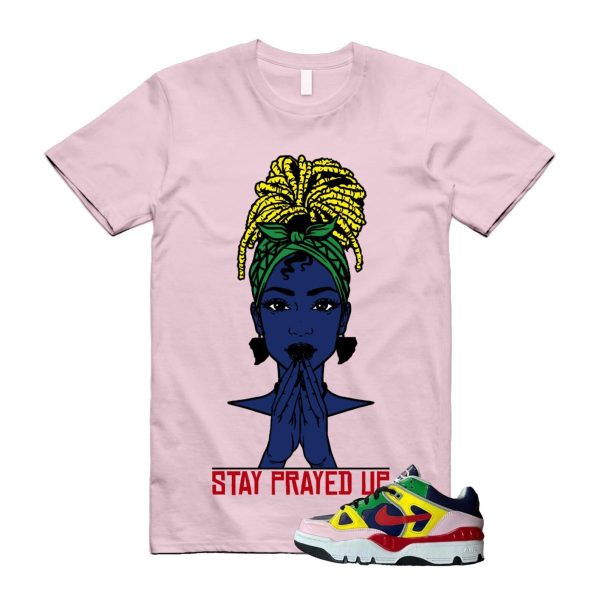 Air Force 3 Nigo White University Red Tour Yellow Pink Foam Blue Void Lucky Green Low SP T Shirt Match PRAY ,HQ1458-400 Jezsport.com