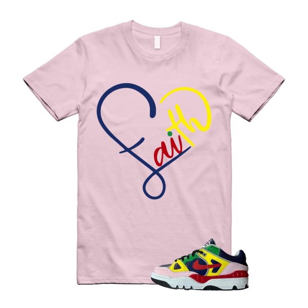 Air Force 3 Nigo White University Red Tour Yellow Pink Foam Blue Void Lucky Green Low SP T Shirt Match FAITH ,HQ1458-400 Jezsport.com