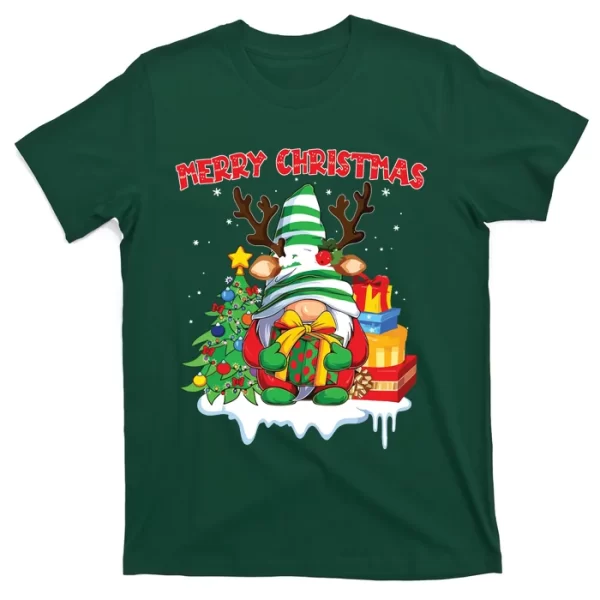 Merry Christmas Gnome Family Christmas T Shirt For Men, Christmas Shirt For Girl Jezsport.com