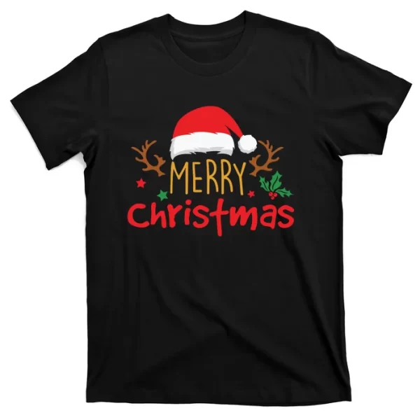 Merry Christmas Reindeer Christmas Hat, Ugly Christmas Sweater, Snow, Funny Christmas T ShirtFor Men, Christmas Shirt For Girl Jezsport.com