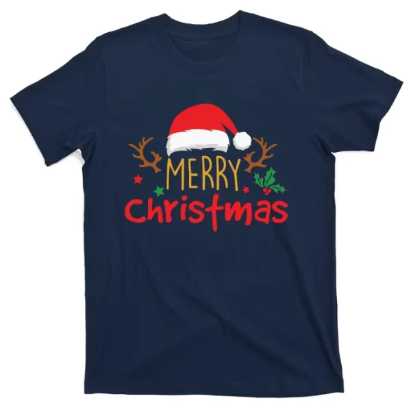 Merry Christmas Reindeer Christmas Hat, Ugly Christmas Sweater, Snow, Funny Christmas T ShirtFor Men, Christmas Shirt For Girl Jezsport.com