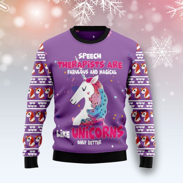 Unicorn Magical Ugly Christmas Sweater Jezsport.com