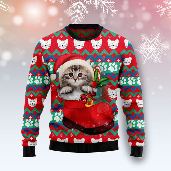 Cat Socks Ugly Christmas Sweater , Christmas Gift Jezsport.com