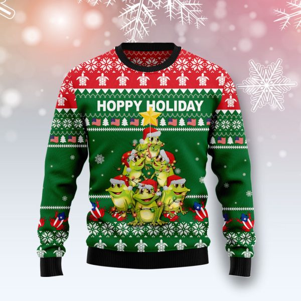 Frog Christmas Tree Ugly Christmas Sweater , Christmas Gift Jezsport.com