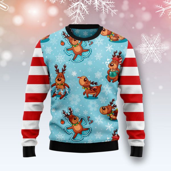 Reindeer Cute Ugly Christmas Sweater, Christmas Gift Jezsport.com