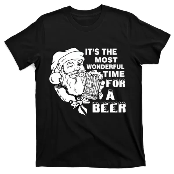 Most Wonderful Time For A Beer T Shirt For Men, Christmas Shirt For Girl Jezsport.com