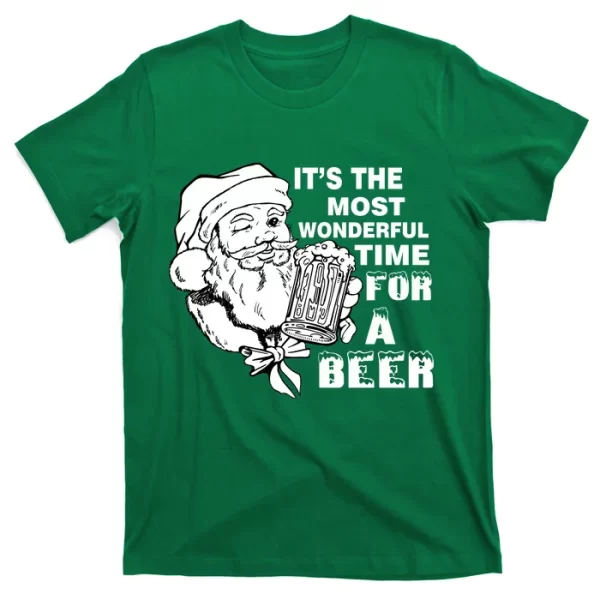 Most Wonderful Time For A Beer T Shirt For Men, Christmas Shirt For Girl Jezsport.com