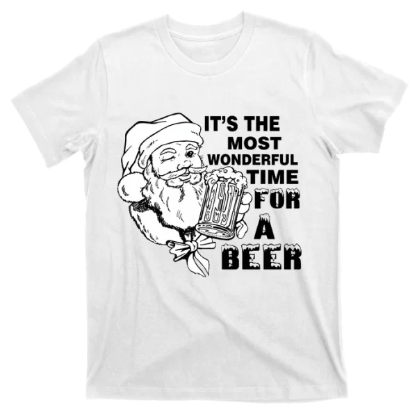 Most Wonderful Time For A Beer T Shirt For Men, Christmas Shirt For Girl Jezsport.com