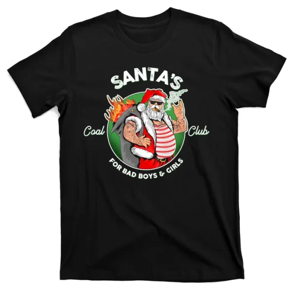 Santa's Coal Club For Bad Boys And Girls T Shirt For Men, Christmas Shirt For Girl Jezsport.com