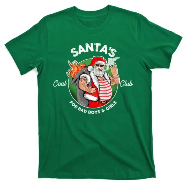 Santa's Coal Club For Bad Boys And Girls T Shirt For Men, Christmas Shirt For Girl Jezsport.com