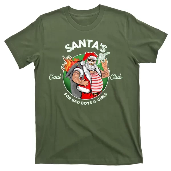 Santa's Coal Club For Bad Boys And Girls T Shirt For Men, Christmas Shirt For Girl Jezsport.com