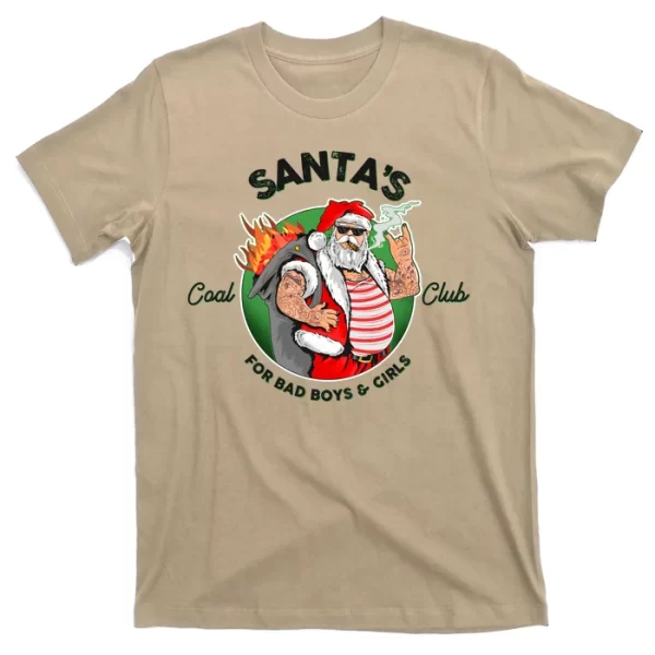 Santa's Coal Club For Bad Boys And Girls T Shirt For Men, Christmas Shirt For Girl Jezsport.com