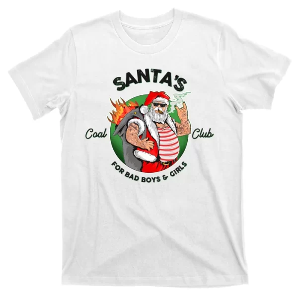 Santa's Coal Club For Bad Boys And Girls T Shirt For Men, Christmas Shirt For Girl Jezsport.com