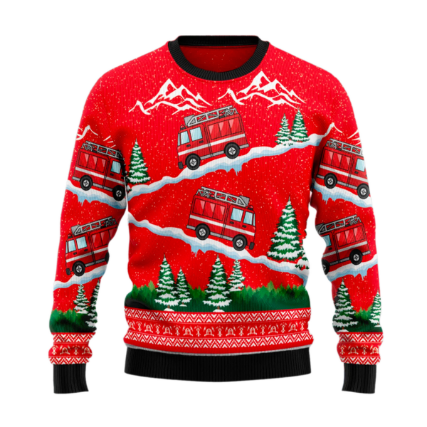 Firefighter Ugly Christmas Sweater For Men & Women Christmas Gift Sweater Jezsport.com