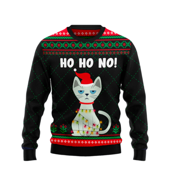 Christmas Cat Ugly Christmas Sweater For Men & Women Christmas Gift Sweater Jezsport.com