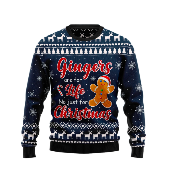 Gingers Are for Life Not Just For Christmas Ugly Christmas Sweater For Men & Women Christmas Gift Sweater Jezsport.com