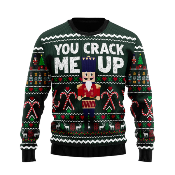 You Crack Me Up Ugly Christmas Sweater For Men & Women Christmas Gift Sweater Jezsport.com