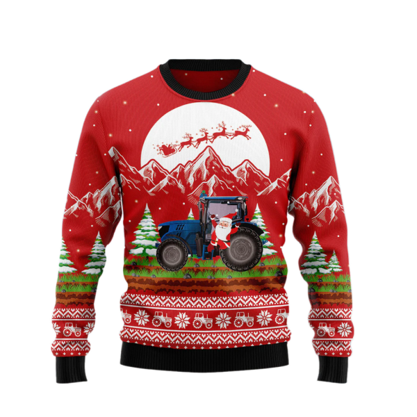 Noel Tractor Ugly Christmas Sweater For Men & Women Christmas Gift Sweater Jezsport.com