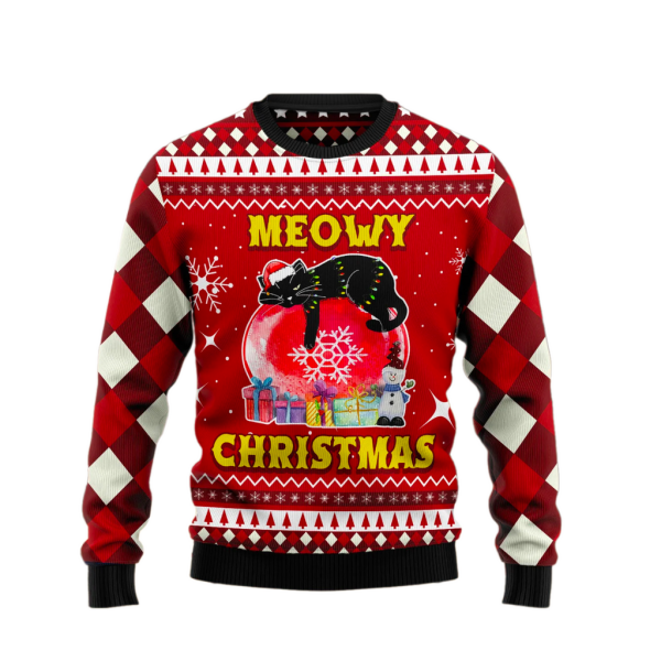 Meowy Christmas Ugly Christmas Sweater For Men & Women Christmas Gift Sweater Jezsport.com