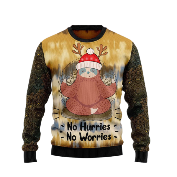 Sloth Mandala Ugly Christmas Sweater For Men & Women Christmas Gift Sweater Jezsport.com