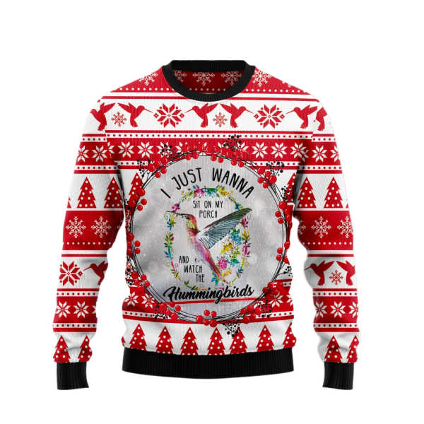 Watch Hummingbirds Ugly Christmas Sweater For Men & Women Christmas Gift Sweater Jezsport.com