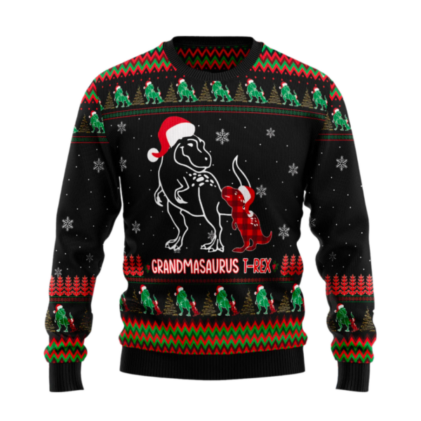 Grandmasaurus Ugly Sweater For Men & Women Christmas Gift Sweater Jezsport.com