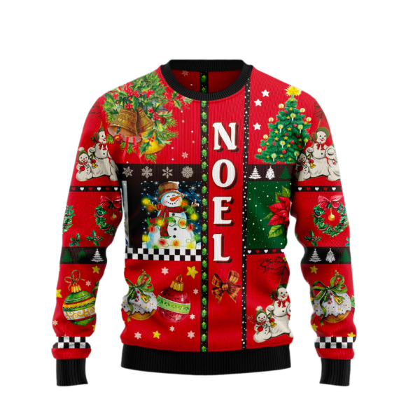 Lovely Snowman Noel Ugly Sweater For Men & Women Christmas Gift Sweater Jezsport.com