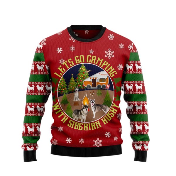 Lets Go Camping Ugly Christmas Sweater For Men & Women Christmas Gift Sweater Jezsport.com