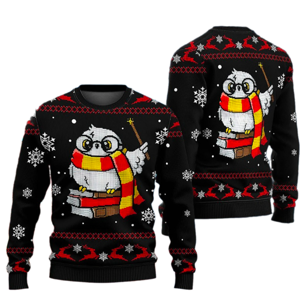 Magic Owl Ugly Christmas Sweater For Men & Women Christmas Gift Sweater Jezsport.com