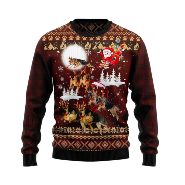 Dog Reindeers Car Ugly Christmas Sweater For Men & Women Christmas Gift Sweater Jezsport.com