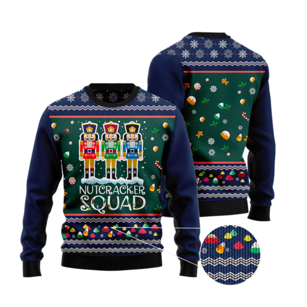 N.utcracker Squad Ugly Christmas Sweater For Men & Women Christmas Gift Sweater Jezsport.com