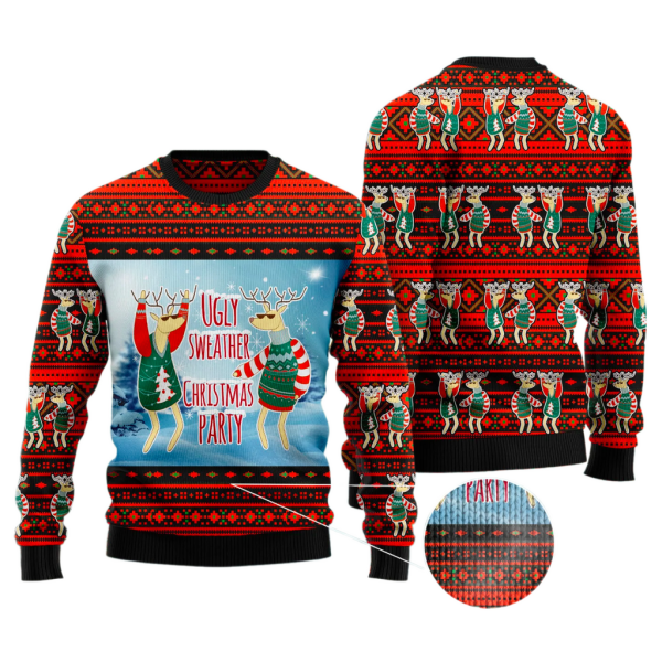 Christmas Party Ugly Christmas Sweater For Men & Women Christmas Gift Sweater Jezsport.com