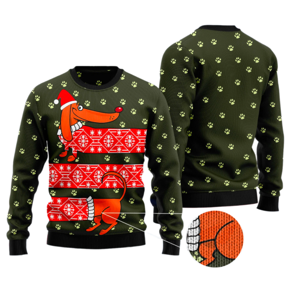 Dachshund Funny Christmas Ugly Christmas Sweater For Men & Women Christmas Gift Sweater Jezsport.com