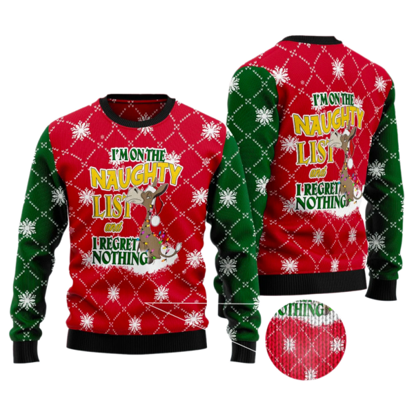 Donkey Naughty Ugly Christmas Sweater For Men & Women Christmas Gift Sweater Jezsport.com